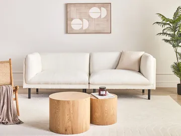 3-sits soffa Vorgod Bouclé - Off-White - Möbler - Soffa - 3 sits soffa