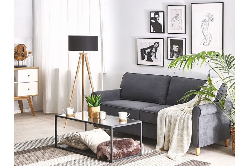 Warmoth 3-sits Soffa - Grå - Möbler - Soffa - 3 sits soffa