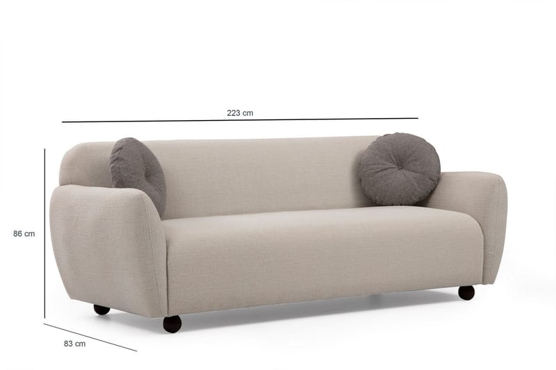 Whitecliffs Soffa 3-sits - Cream - Möbler - Soffa - 3 sits soffa