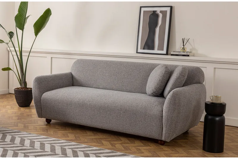 Whitecliffs Soffa 3-sits, Grå