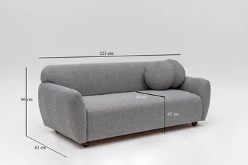 Whitecliffs Soffa 3-sits - Grå - Möbler - Soffa - 3 sits soffa