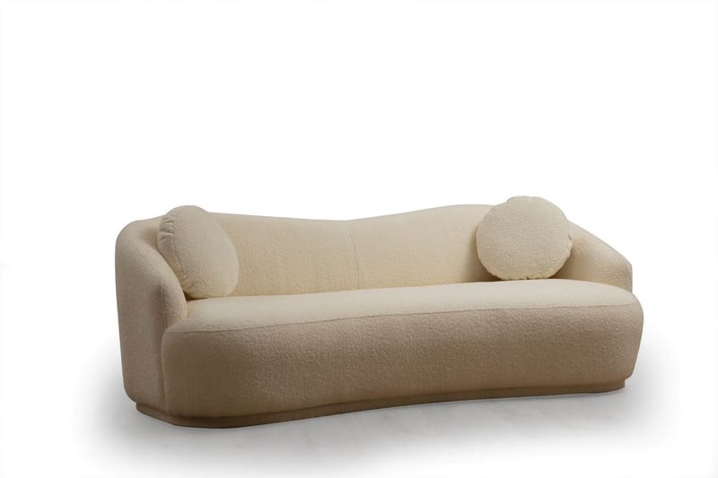 Yarrawonga Soffa 3-sits - Beige|Bouclé - 3 sits soffa