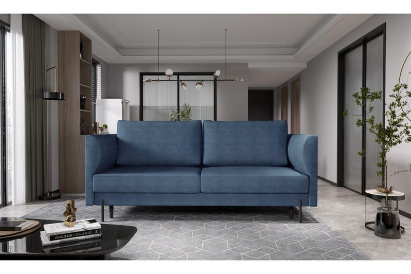 Zerlo 3-sits Soffa - Blå - Möbler - Soffa - 3 sits soffa