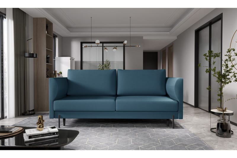 Zerlo 3-sits Soffa - Blå - Möbler - Soffa - 3 sits soffa