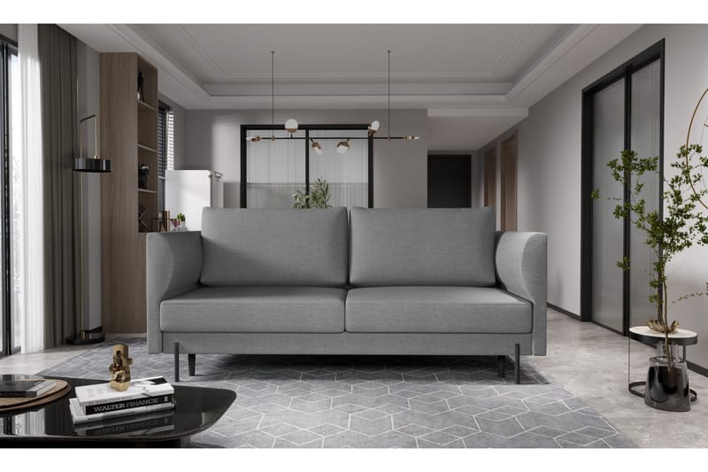 Zerlo 3-sits Soffa - Grå - Möbler - Soffa - 3 sits soffa