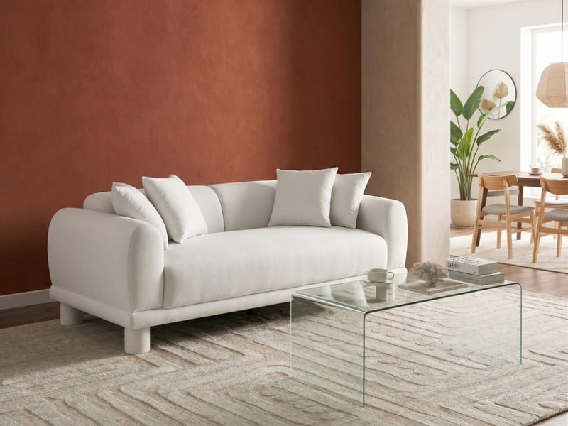 3-sits soffa Pori - Off-White - Möbler - Soffa - 3 sits soffa