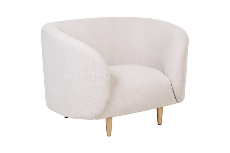 3-sits Soffgrupp Loen Beige/guld - Beige/guld - Möbler - Soffa - Soffgrupp