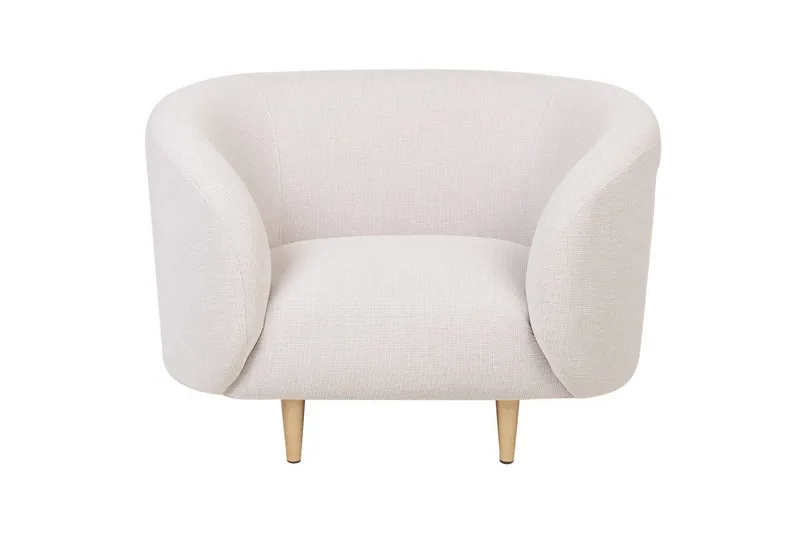 3-sits Soffgrupp Loen Beige/guld - Beige/guld - Möbler - Soffa - Soffgrupp