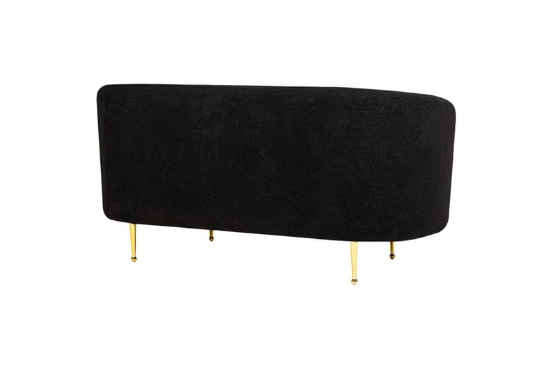 3-sits Soffgrupp Loen Svart/guld - Svart/guld - Möbler - Soffa - Soffgrupp