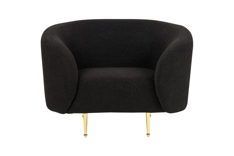 3-sits Soffgrupp Loen Svart/guld - Svart/guld - Möbler - Soffa - Soffgrupp