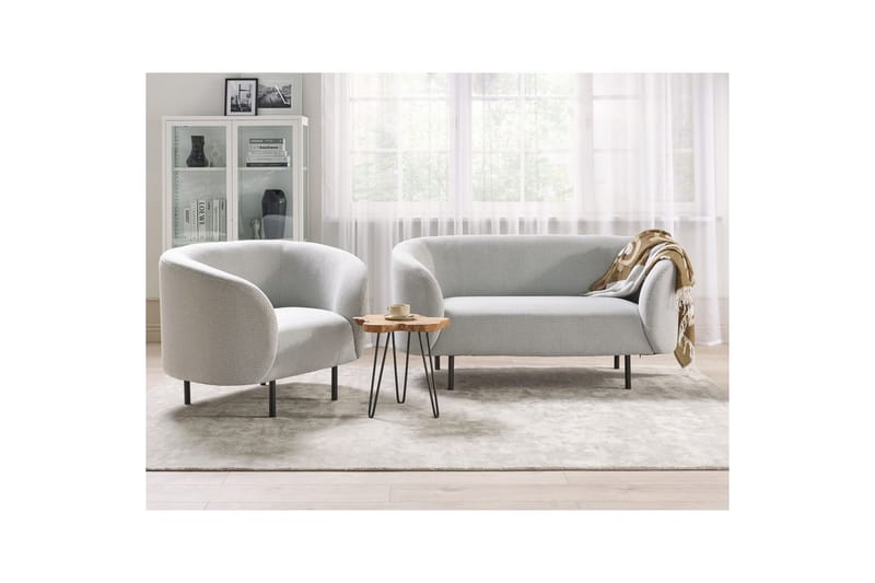 3-sits Soffgrupp Loen Vit/Svart - Vit/Svart - Möbler - Soffa - Soffgrupp