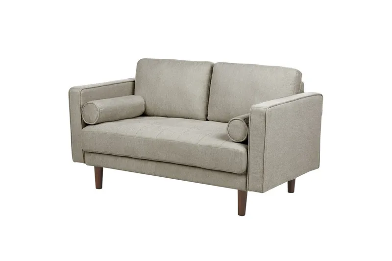 3-sits Soffgrupp Nurmo Taupe/mörkt trä - Taupe/mörkt trä - Möbler - Soffa - Soffgrupp