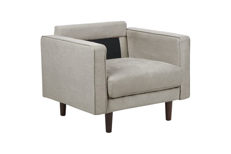 3-sits Soffgrupp Nurmo Taupe/mörkt trä - Taupe/mörkt trä - Möbler - Soffa - Soffgrupp