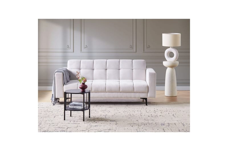 3-sitssoffa Alnes Off-white,Svart - Off-white,Svart - Möbler - Soffa - Bäddsoffa