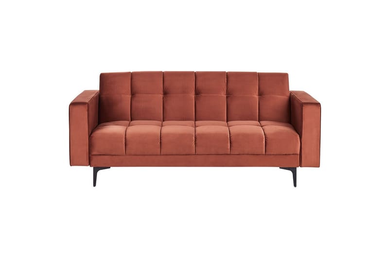 3-sitssoffa Alnes Röd/Svart - Röd/Svart - Möbler - Soffa - Bäddsoffa