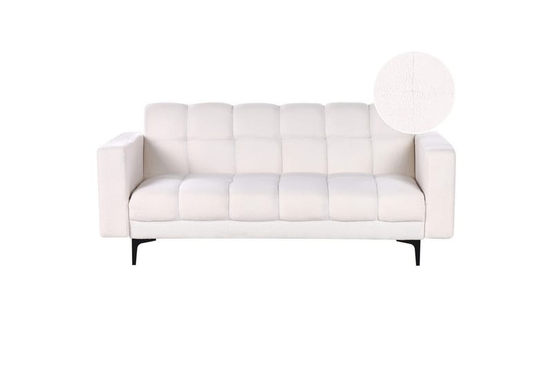 3-sitssoffa Alnes Vit/Svart - Vit/Svart - Möbler - Soffa - Bäddsoffa