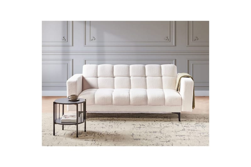 3-sitssoffa Alnes Vit/Svart - Vit/Svart - Möbler - Soffa - Bäddsoffa
