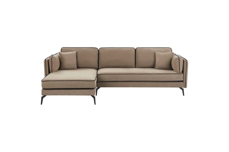3-sitssoffa Altan Brun, Svart, Högervänd - Brun, Svart, Högervänd - Möbler - Soffa - Divansoffor & schäslongsoffa