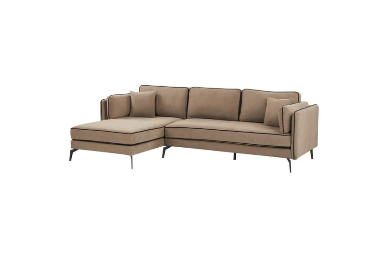 3-sitssoffa Altan Brun, Svart, Högervänd - Brun, Svart, Högervänd - Möbler - Soffa - Divansoffor & schäslongsoffa