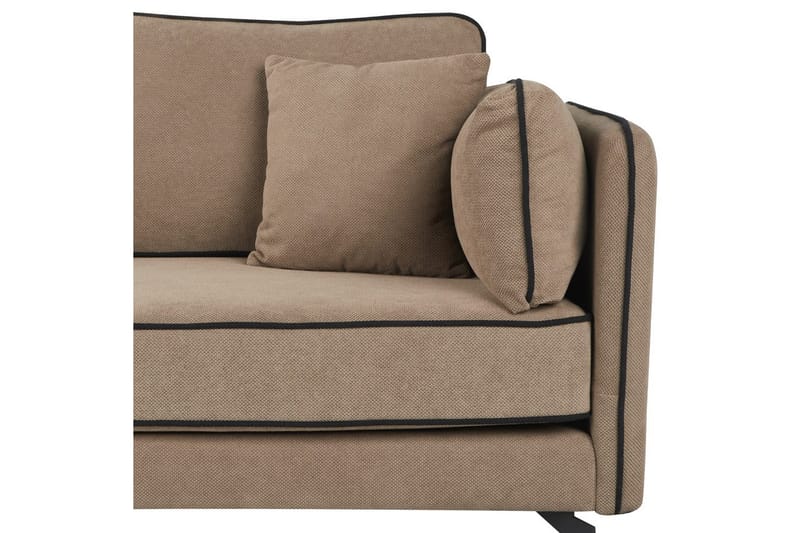 3-sitssoffa Altan Brun, Svart, Högervänd - Brun, Svart, Högervänd - Möbler - Soffa - Divansoffor & schäslongsoffa