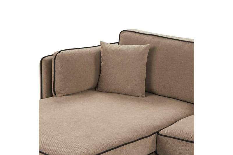 3-sitssoffa Altan Brun, Svart, Högervänd - Brun, Svart, Högervänd - Möbler - Soffa - Divansoffor & schäslongsoffa