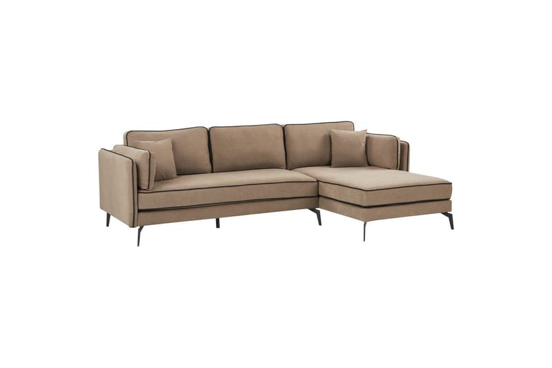3-sitssoffa Altan Brun, Svart, Vänstervänd - Brun, Svart, Vänstervänd - Möbler - Soffa - Divansoffor & schäslongsoffa