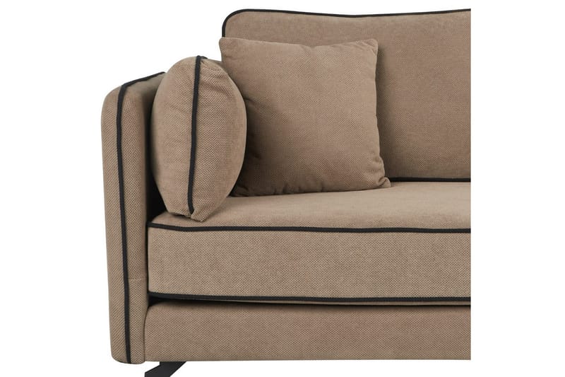 3-sitssoffa Altan Brun, Svart, Vänstervänd - Brun, Svart, Vänstervänd - Möbler - Soffa - Divansoffor & schäslongsoffa