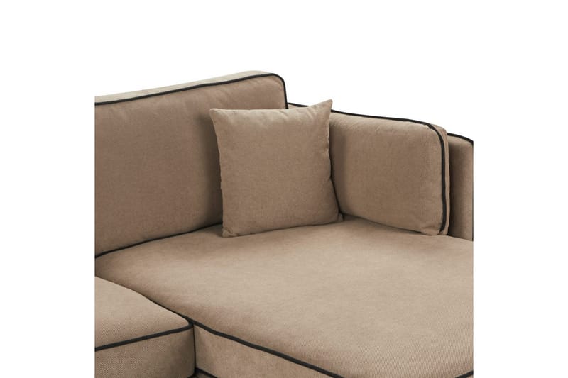 3-sitssoffa Altan Brun, Svart, Vänstervänd - Brun, Svart, Vänstervänd - Möbler - Soffa - Divansoffor & schäslongsoffa