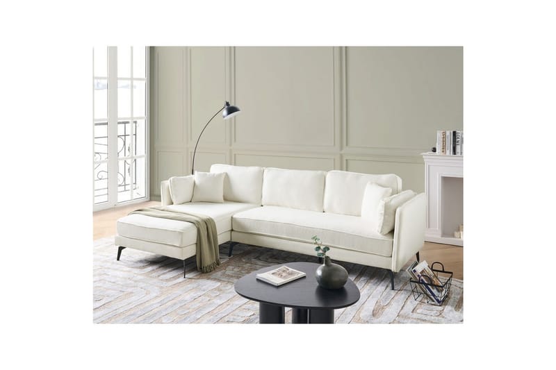 3-sitssoffa Altan Vit, Svart, Högervänd - Vit, Svart, Högervänd - Möbler - Soffa - Divansoffor & schäslongsoffa
