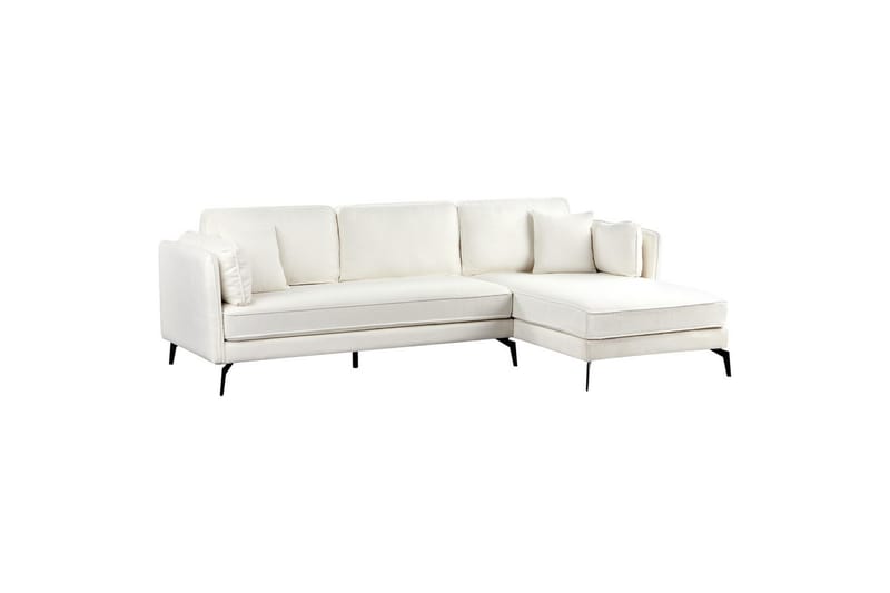 3-sitssoffa Altan Vit, Svart, Vänstervänd - Vit, Svart, Vänstervänd - Möbler - Soffa - Divansoffor & schäslongsoffa