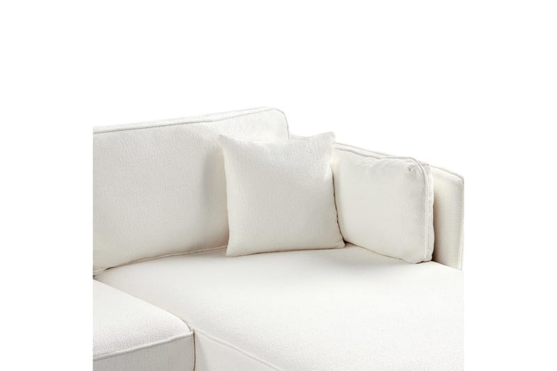 3-sitssoffa Altan Vit, Svart, Vänstervänd - Vit, Svart, Vänstervänd - Möbler - Soffa - Divansoffor & schäslongsoffa