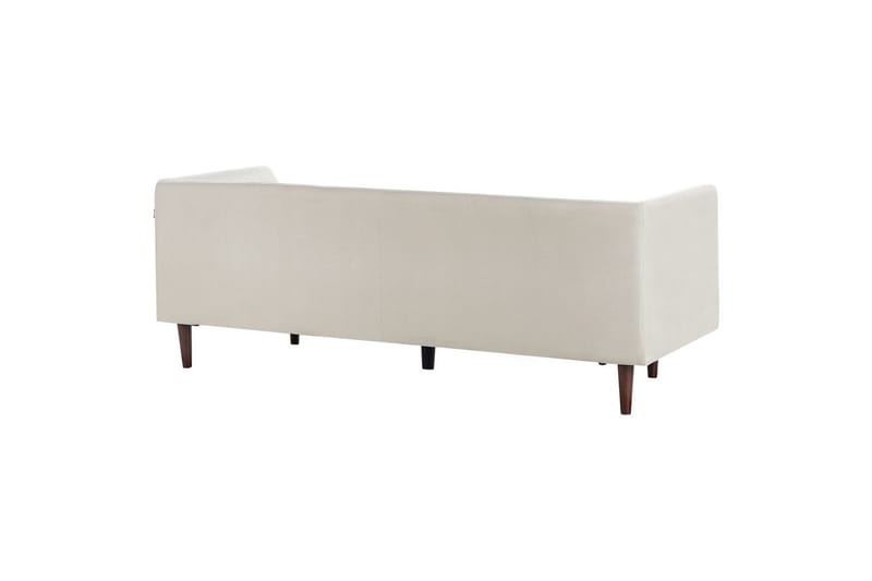 3-sitssoffa Byske Beige, mörkt trä - Beige, mörkt trä - Möbler - Soffa - 3 sits soffa