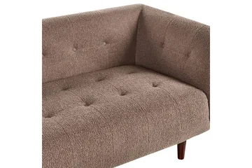 3-sitssoffa Byske Brunt, mörkt trä - Brunt, mörkt trä - Möbler - Soffa - 3 sits soffa