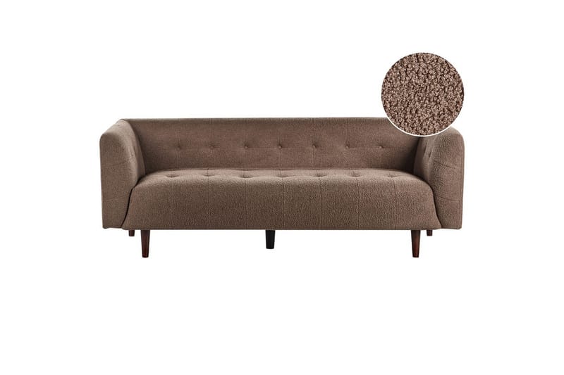 3-sitssoffa Byske Brunt, mörkt trä - Brunt, mörkt trä - Möbler - Soffa - 3 sits soffa