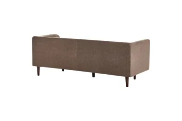3-sitssoffa Byske Brunt, mörkt trä - Brunt, mörkt trä - Möbler - Soffa - 3 sits soffa