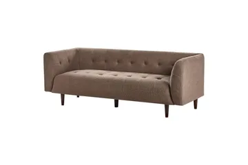 3-sitssoffa Byske Brunt, mörkt trä - Brunt, mörkt trä - Möbler - Soffa - 3 sits soffa