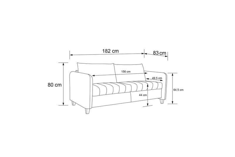 3-sitssoffa Coco - Möbler - Soffa - 3 sits soffa