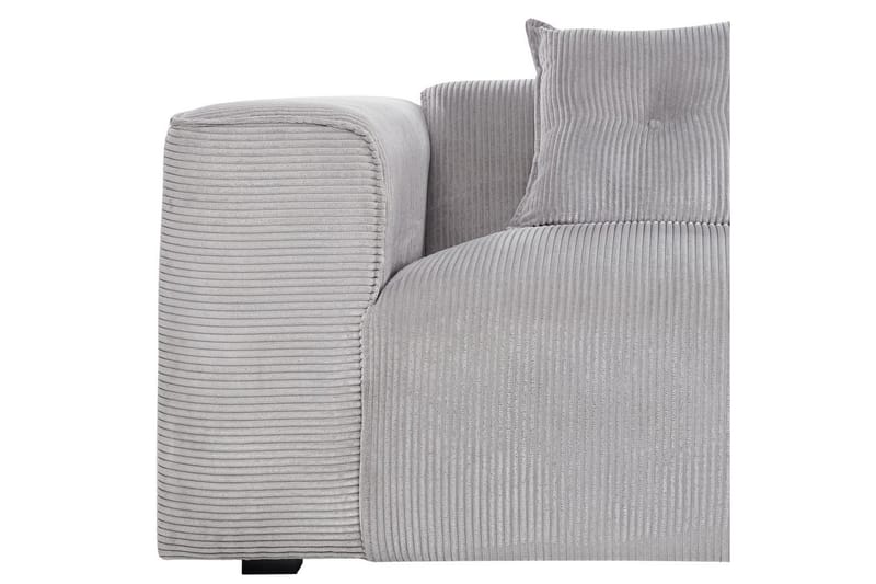 3-sitssoffa Dolva Grå, svart, Vänstervänd - Grå, svart, Vänstervänd - Möbler - Soffa - Divansoffor & schäslongsoffa