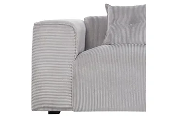 3-sitssoffa Dolva Grå, svart, Vänstervänd - Grå - Möbler - Soffa - Divansoffor & schäslongsoffa