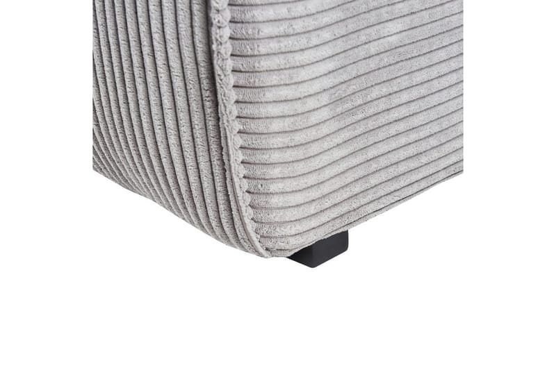 3-sitssoffa Dolva Grå, svart, Vänstervänd - Grå - Möbler - Soffa - Divansoffor & schäslongsoffa