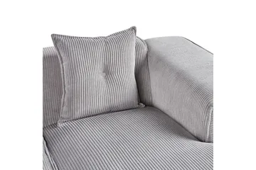 3-sitssoffa Dolva Grå, svart, Vänstervänd - Grå - Möbler - Soffa - Divansoffor & schäslongsoffa