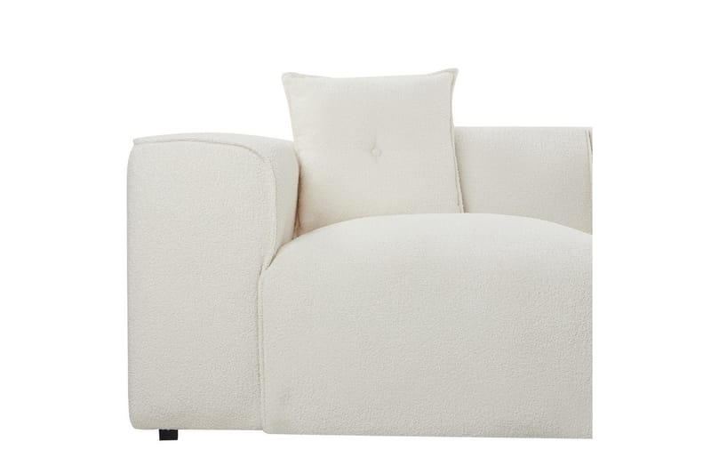 3-sitssoffa Dolva Vit, Svart, Vänstervänd - Vit - Möbler - Soffa - Divansoffor & schäslongsoffa