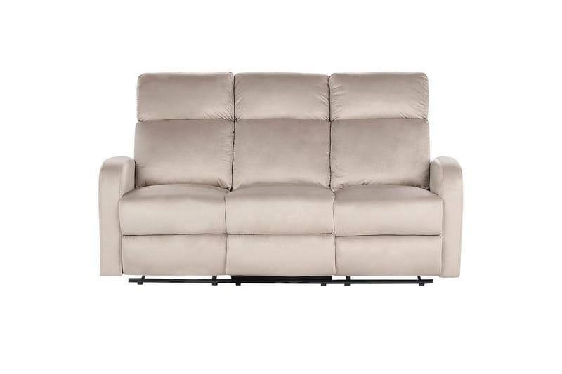 3-sitssoffa elektrisk Verdal Beige - Beige - Möbler - Soffa - Biosoffa & reclinersoffa