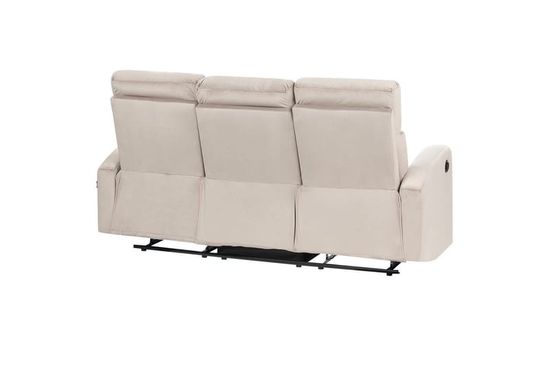 3-sitssoffa elektrisk Verdal Beige - Beige - Möbler - Soffa - Biosoffa & reclinersoffa