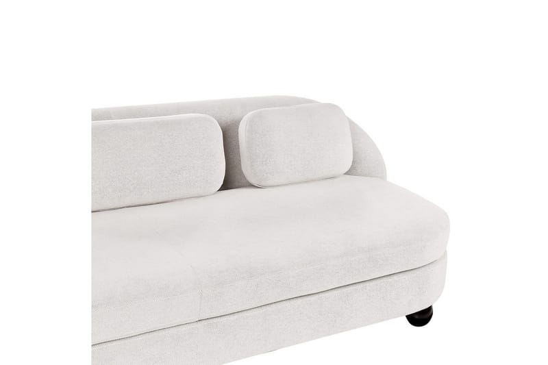 3-sitssoffa Fansen Vit, Svart - Vit, Svart - Möbler - Soffa - 3 sits soffa