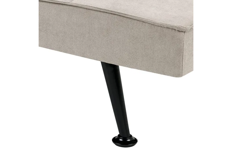 3-sitssoffa Hasle Beige, svart - Beige, svart - Möbler - Soffa - Bäddsoffa