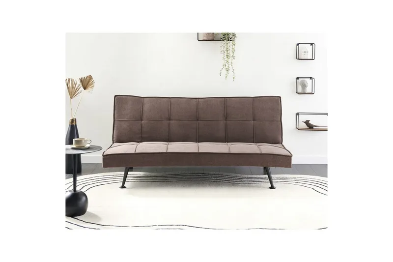 3-sitssoffa Hasle Brun, Svart - Brun, Svart - Möbler - Soffa - Bäddsoffa