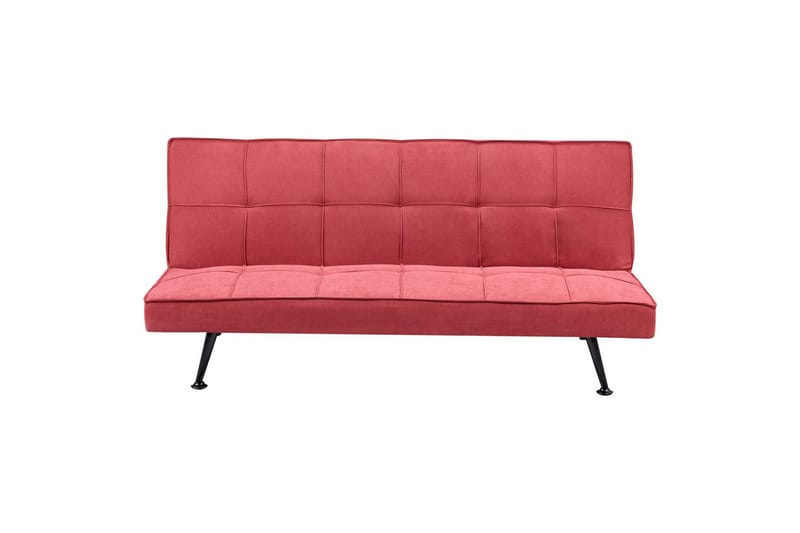 3-sitssoffa Hasle Röd, Svart - Röd, Svart - Möbler - Soffa - Bäddsoffa