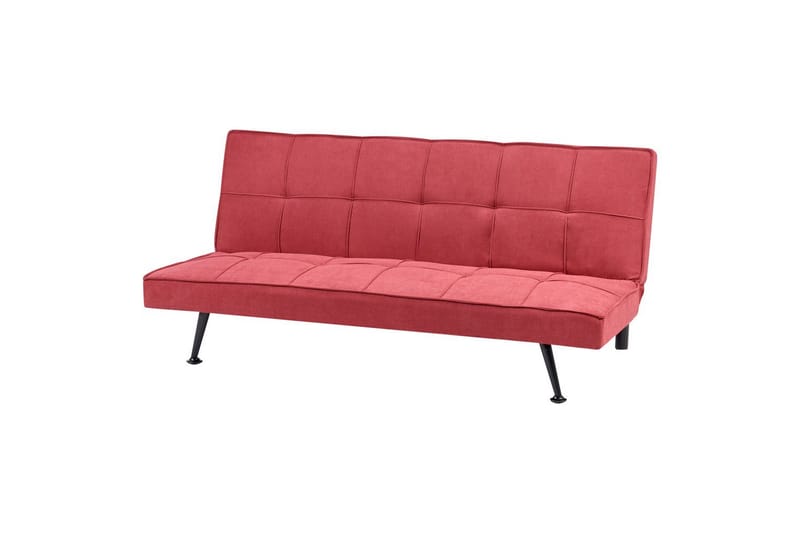 3-sitssoffa Hasle Röd, Svart - Röd, Svart - Möbler - Soffa - Bäddsoffa