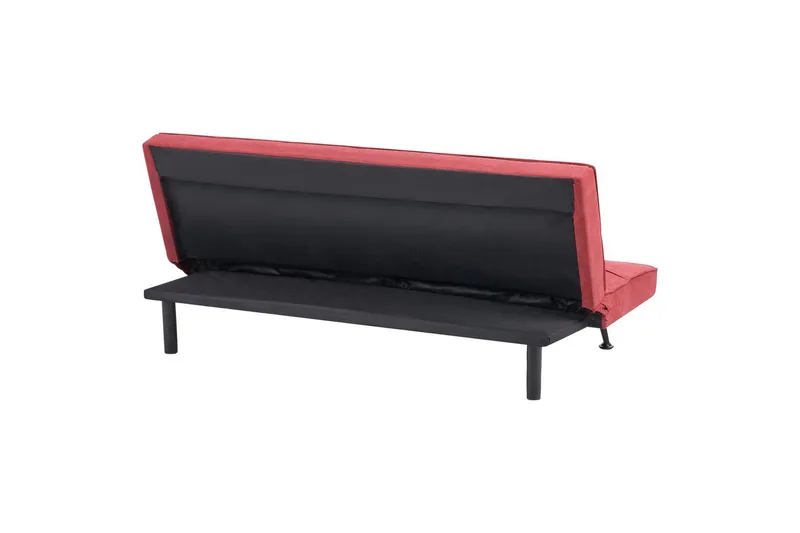 3-sitssoffa Hasle Röd, Svart - Rosa - Möbler - Soffa - Bäddsoffa